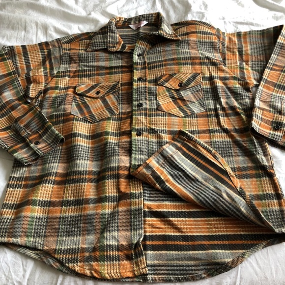 Vintage Frostproof Plaid Cotton Flannel Button Down Shirt Shacket - Picture 6 of 11